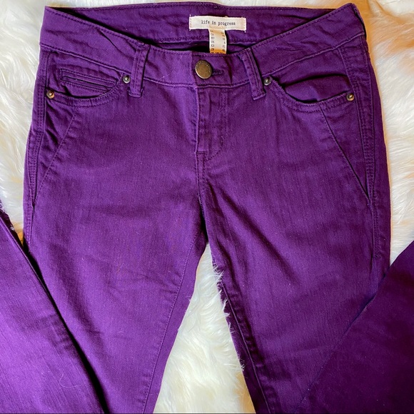 💜Life in Progress Purple Pants - Picture 2 of 5